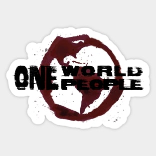 One World One People Sticker